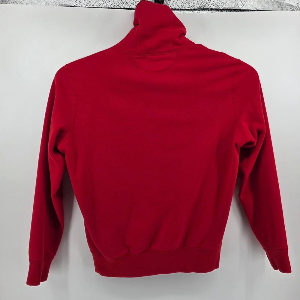 Polo Ralph Lauren Hoodie Mens L Heritage Cotton Blend Shawl Neck Red Pullover - Picture 3 of 9